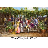 نخ و نقشه تابلو فرش طرح مجلس خواستگاری